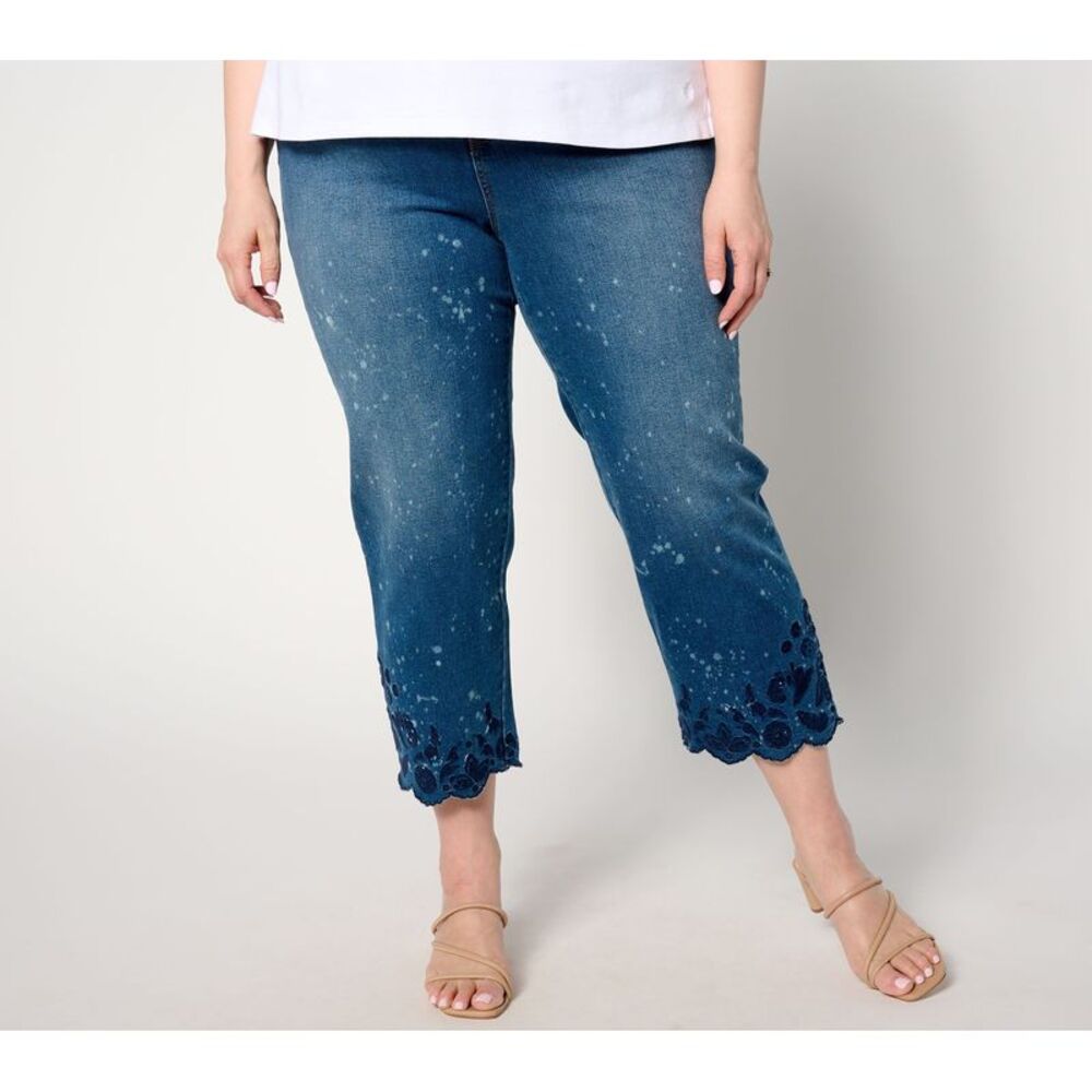 Bernini Women's Pants Sz 8 Special Edition Straight Leg Blue A647498